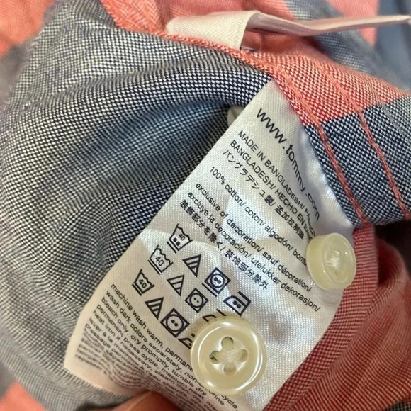 NWT Tommy Hilfiger striped button down shirt - Picture 5 of 9